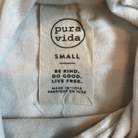 PURE VIDA Ombré Crop Top Hoodie Size Small - Picture 6 of 6